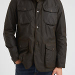 Giacca uomo in cotone cerato Ogston oliva MWX0700 OL51 BARBOUR 