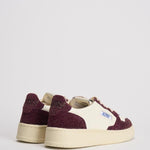 Sneakers donna Medalist in suede bordeaux AULW TA05 AUTRY 