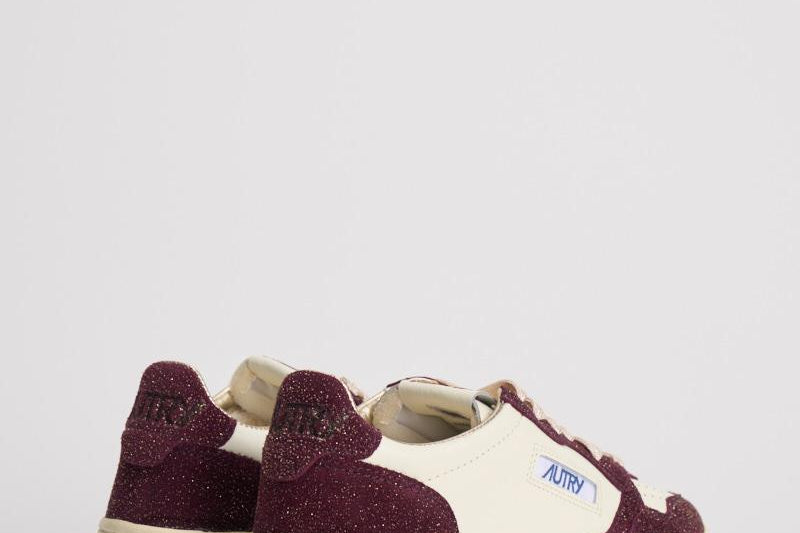 Sneakers donna Medalist in suede bordeaux AULW TA05 AUTRY 