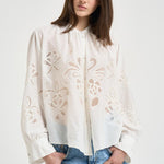Camicia donna Lunamaris bohemienne bianca 14599 avorio0038 FORTE FORTE 