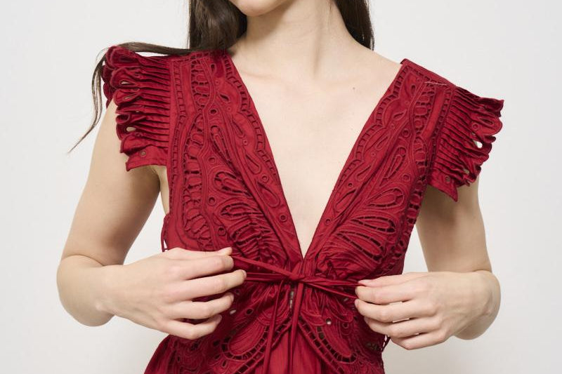 Abito donna lungo rosso 337217 RED FARM RIO GLOBAL 