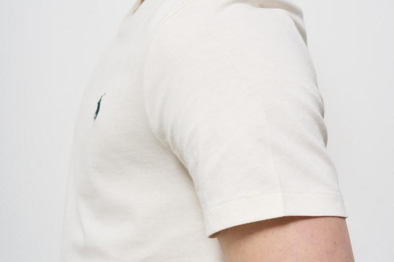 T-shirt uomo girocollo panna 710671438 421 RALPH LAUREN 