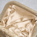 Pochette donna con strass dorata VENUS LAPETITE 060ORO BENEDETTA BRUZZICHES 