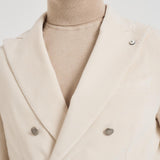 Giacca donna in velluto panna 2852 555132 L.B.M. 