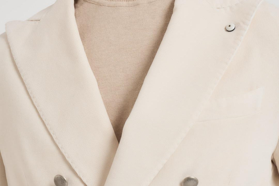 Giacca donna in velluto panna 2852 555132 L.B.M. 