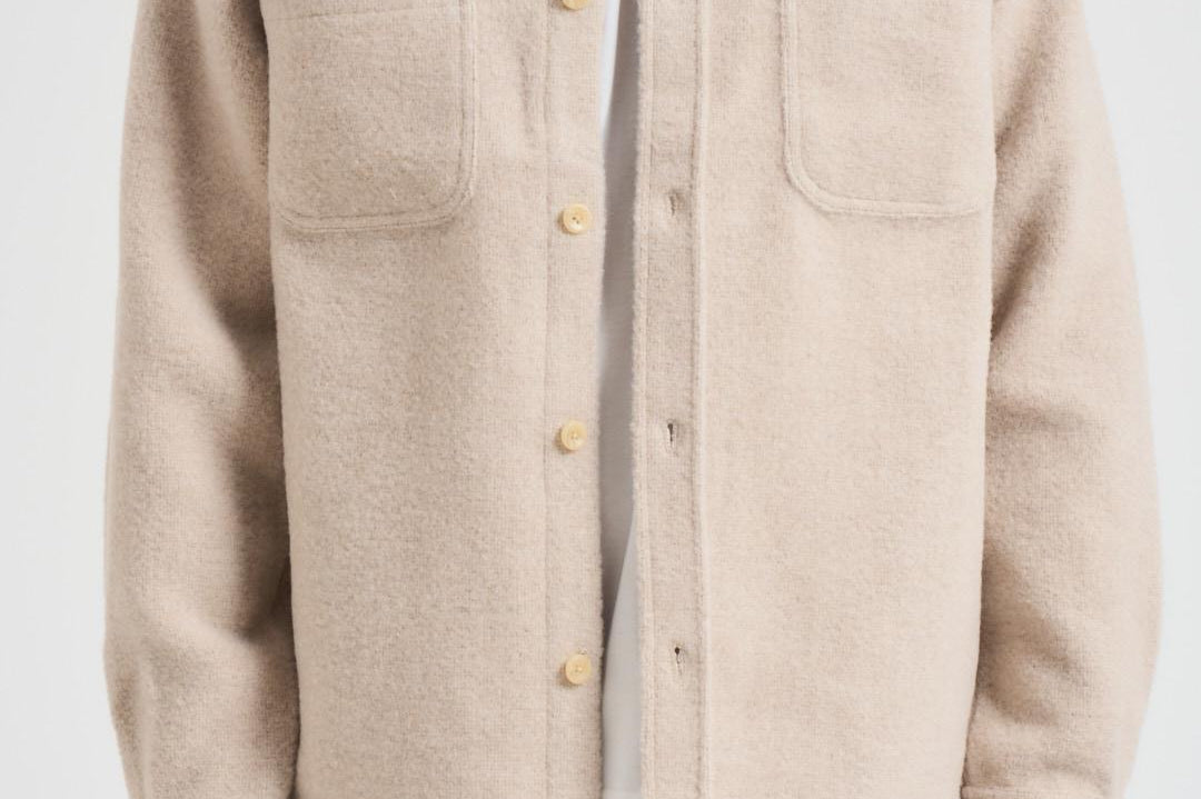 Camicia Lennon Bouclé avorio uomo 1000547 215 LES DEUX 