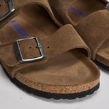 Sandalo uomo Arizona in suede marrone 1030865 DARK TEE BIRKENSTOCK 