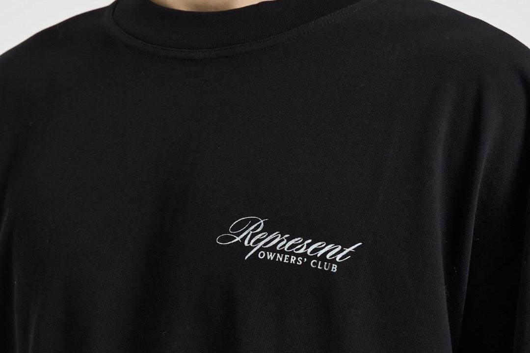 T-shirt uomo girocollo nera 41201 001BLACK REPRESENT 