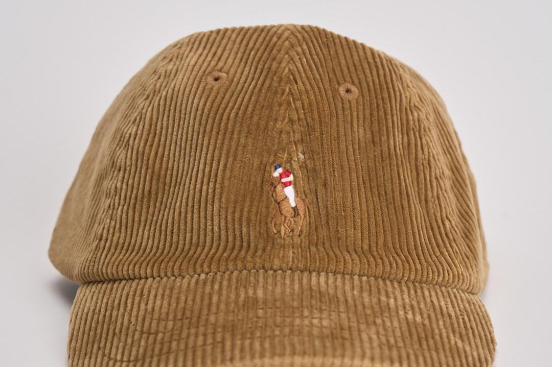 Cappellino uomo a costine beige 710847175 007 RALPH LAUREN 