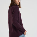 Dolcevita donna Heidi in cashmere bordeaux 202113 MAHOGANY LISA YANG 