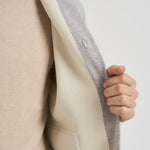 Giacca uomo in maglia grigio chiaro AALKTJT1 AA65015915BC LARDINI 