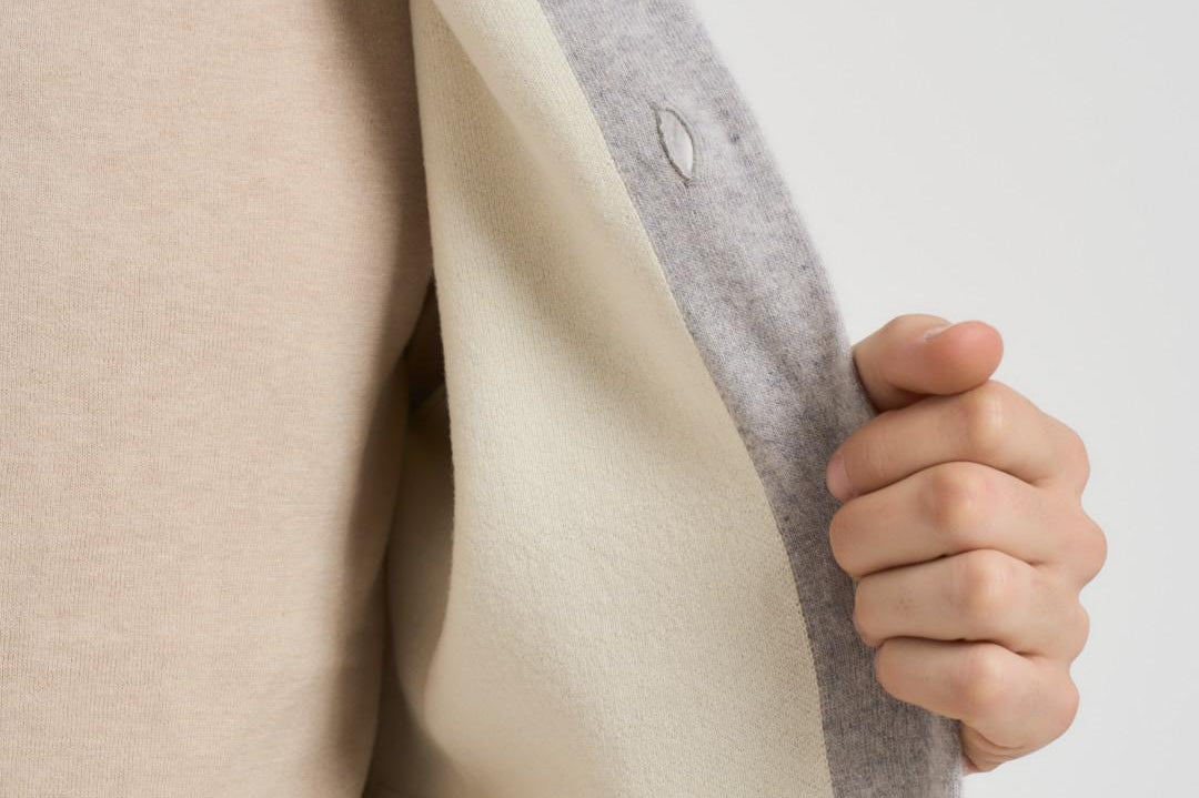 Giacca uomo in maglia grigio chiaro AALKTJT1 AA65015915BC LARDINI 