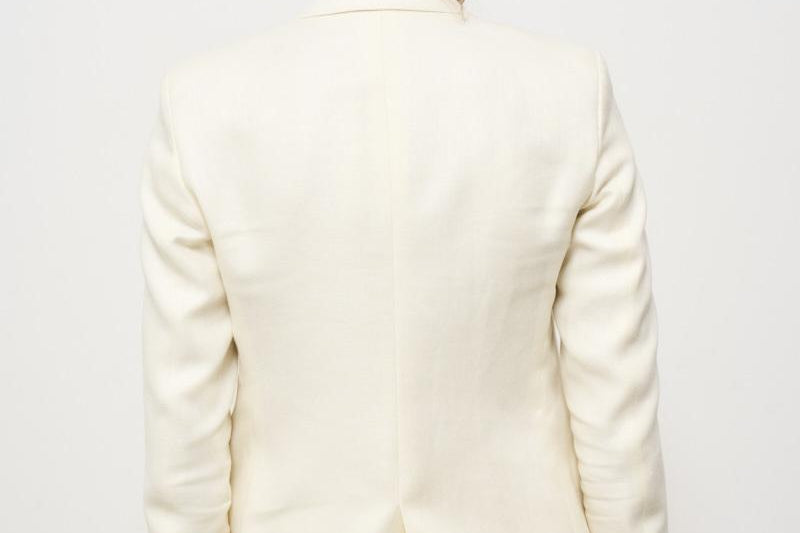 Giacca donna doppiopetto panna 2156 542501 L.B.M. 