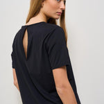 T-shirt donna girocollo nera 25700 10 RRD 