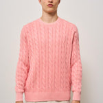 Maglia uomo a treccia rosa 710965867 004 RALPH LAUREN 