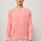 Maglia uomo a treccia rosa 710965867 004 RALPH LAUREN 