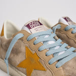 Sneakers uomo Ball Star beige e arancioni GMF00117 F00749515778 GOLDEN GOOSE 