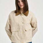 Giacca donna corta beige LSP304 CR31 BARBOUR 