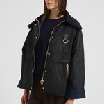 Giacca donna Catton Wax in cotone cerato verde LWX1333 BK71 BARBOUR 