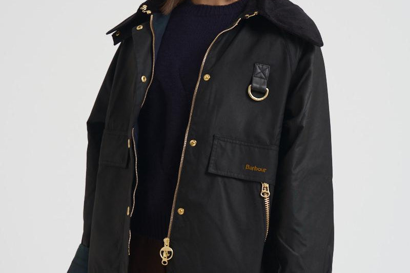 Giacca donna Catton Wax in cotone cerato verde LWX1333 BK71 BARBOUR 
