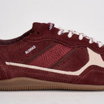 Sneakers donna in suede bordeaux e panna S101114 11 ALOHAS 