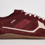 Sneakers donna in suede bordeaux e panna S101114 11 ALOHAS 