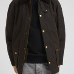 Giacca uomo cerata Ashby verde militare MWX0339 OL71 BARBOUR 