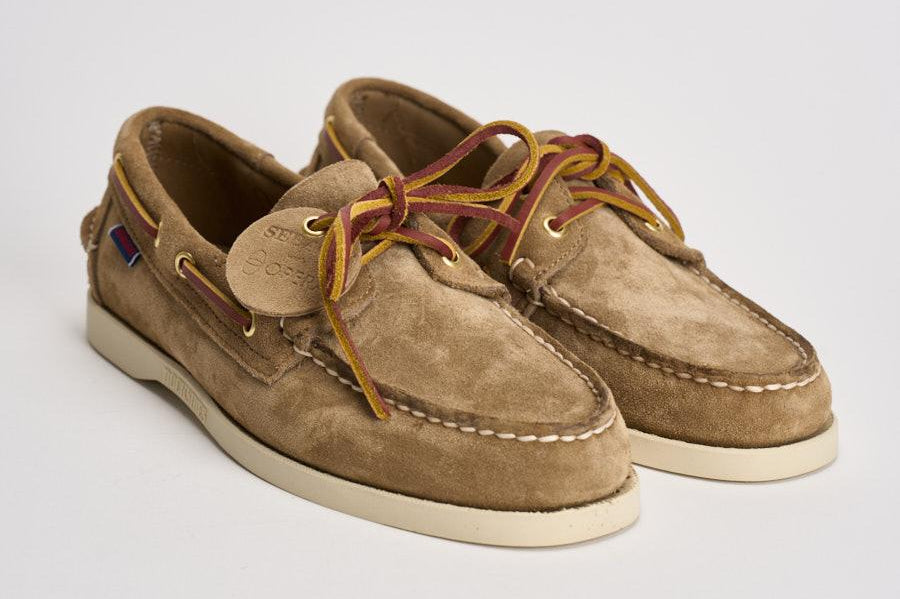 Mocassino uomo Portland in suede beige 78123GW AF0 SEBAGO 