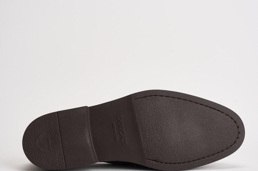 Mocassino uomo in suede marrone con nappine 3420 VISONEM23 DOUCAL'S 
