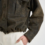 Giacca donna effetto vintage marrone 50009D ARMY SALVATORE SANTORO 