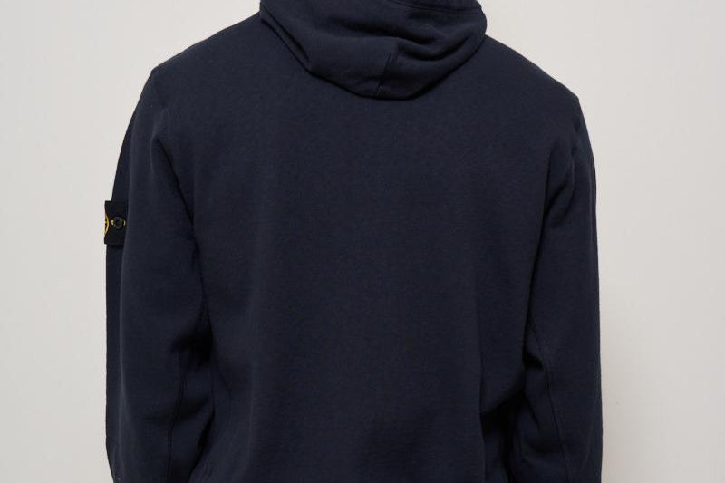 Felpa uomo con zip blu 6100021 S0060V0020 STONE ISLAND 