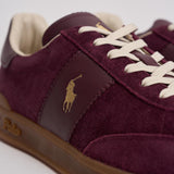 Sneakers uomo in suede e pelle bordeaux 809973707 003 RALPH LAUREN 
