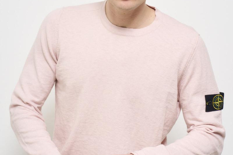 Maglia uomo girocollo rosa 5100052 S00B0V0082 STONE ISLAND 