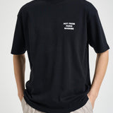 T-shirt uomo girocollo nera TS203 CO002BL DROLE DE MONSIEUR 