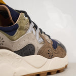 Sneakers uomo Yamano 3 marrone 3B06 GREYBLUE FLOWER MOUNTAIN 