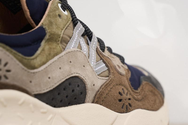 Sneakers uomo Yamano 3 marrone 3B06 GREYBLUE FLOWER MOUNTAIN 