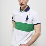 Polo uomo a righe bianca 710969619 001 RALPH LAUREN 