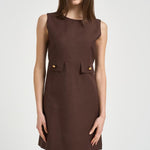Abito donna dritto marrone D731377G RAISA26008 P.a.r.o.s.h. 