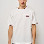 T-shirt uomo girocollo panna e bordeaux TS262 CO167OW DROLE DE MONSIEUR 