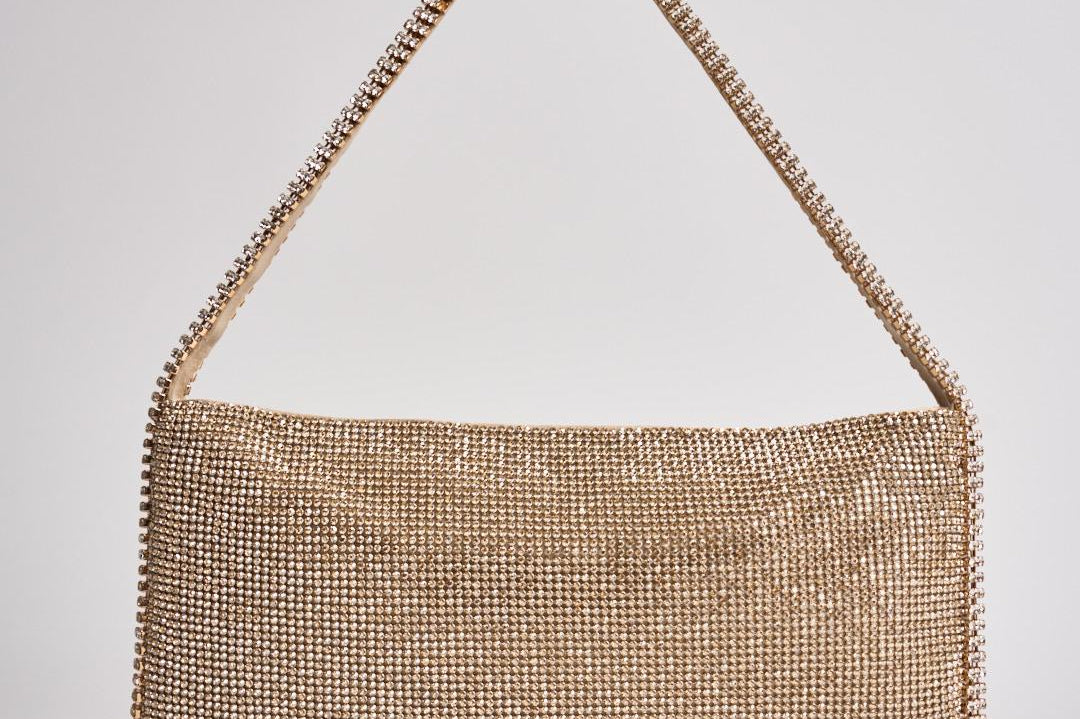 Borsa donna a spalla oro 0016060 RHINESTONE BENEDETTA BRUZZICHES 