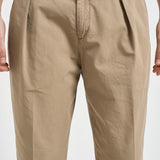Pantalone uomo doppia pinces beige BELLOD 300519553 BRIGLIA 