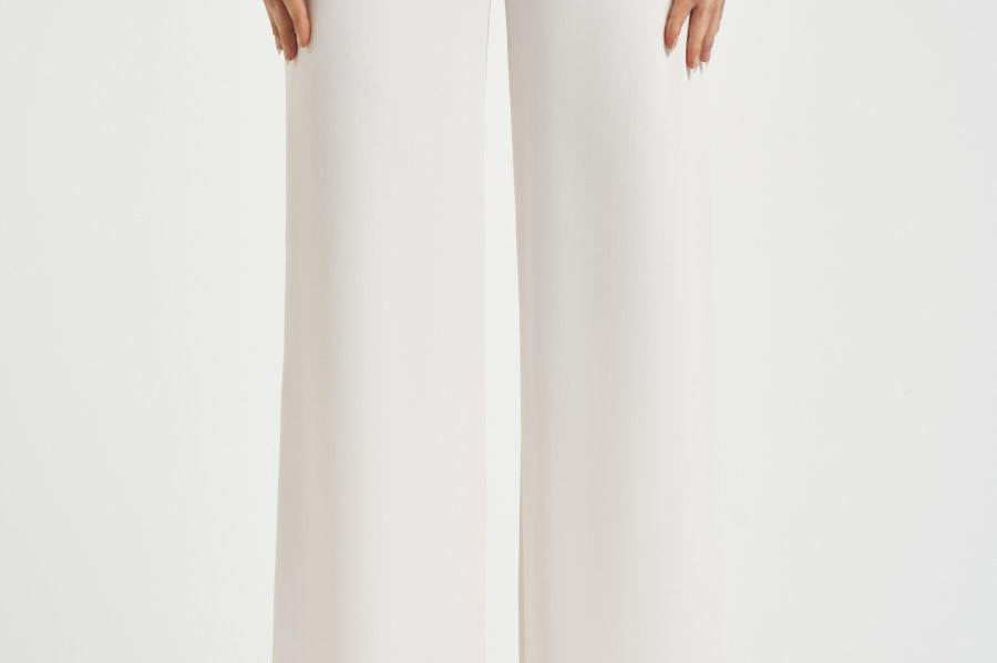Pantalone donna Cady wide leg bianco D231087 PANTY26002 P.a.r.o.s.h. 