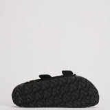 Sandalo donna Arizona nero con borchie oro<BR/> 1027855 BLACK BIRKENSTOCK 