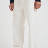 Jeans uomo dritto in denim bianco GMP01186 P00098010190 GOLDEN GOOSE 