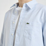 Camicia uomo a righe azzurra e bianca CH5625 E7B LACOSTE 