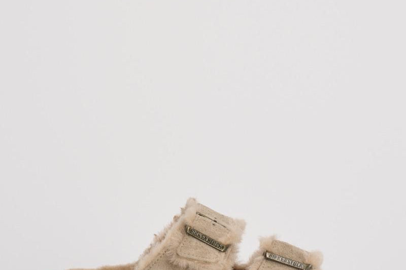 Sandalo arizona in shearling e camoscio donna 1028293 TAUPE BIRKENSTOCK 
