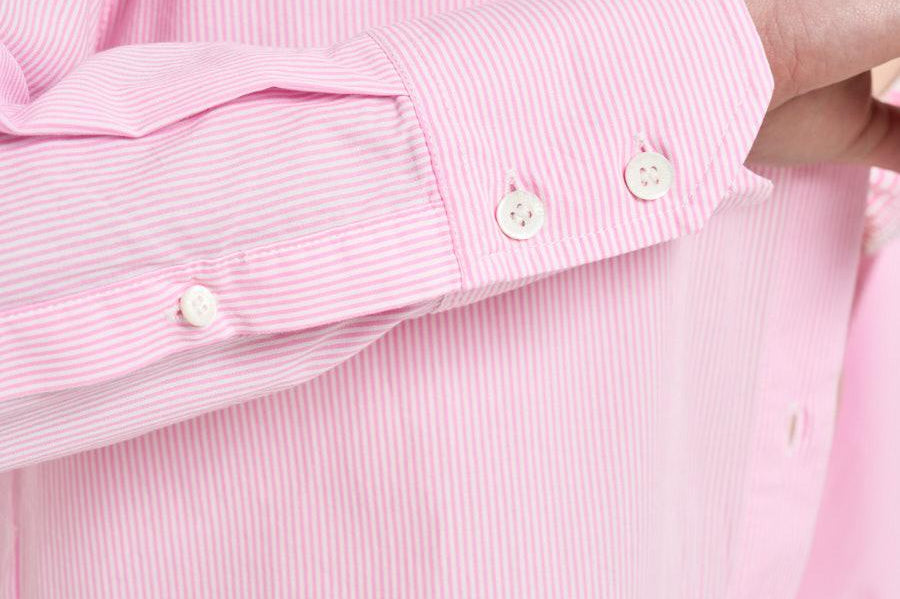 Camicia donna con ricamo rosa CYS0001 MEET21 MC2 SAINT BARTH 