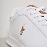 Sneakers uomo bianche e cammello 809877598 001 RALPH LAUREN 