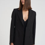 Giacca donna doppiopetto Liliuxy nera D420436 LILIUXY013NERO P.a.r.o.s.h. 
