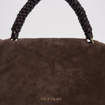 Borsa donna Sveva Peach Media a spalla in suede con tracolla moro BT2006PEO TMORO ORCIANI 